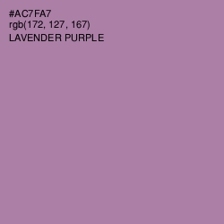 #AC7FA7 - Lavender Purple Color Image